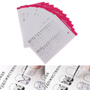 12pcs/set Drawing Nail Art Practice Learning Template Painting Guide Paper SEAU