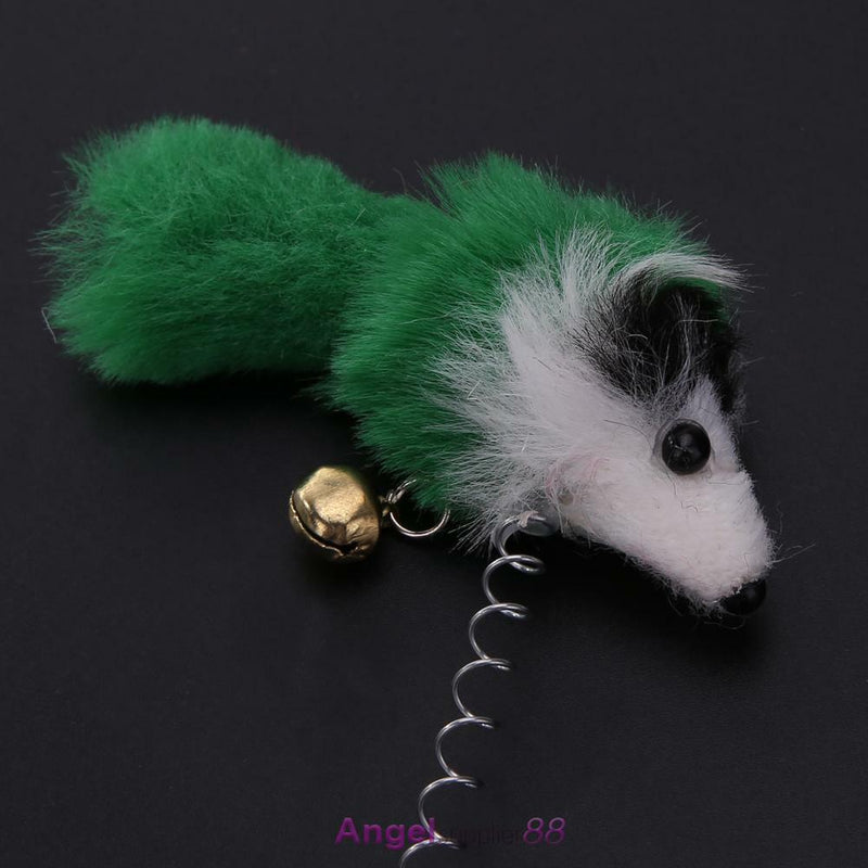 3Pcs Funny Pet Feather False Mouse Bottom Sucker for Cat Playing Scratching Toys
