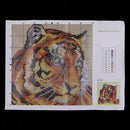 Tiger Embroidery Pillowcase Latch Hook Rug Kits Pillow DIY Cushion Kit