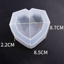 Diamond Heart Shaped Silicone Jewelry Mold Handcraft Epoxy Tools For Making C1G2