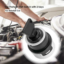 Car Preheat Start Switch with 2 keys Points Vehicle Ignition Lock with 9 Wiring