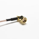 New SMA Male Plug to SMA Female Jack Bulkhead Right Angle Pigtail Cable RG316 4"