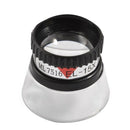 Stamp Collector Loupe Black Clear Plastic 15X Magnifier D4P5