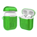 Green Earphone Casing Protective Skin Cover with Buckle For AirPod 1 Gen
