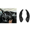 1Pair Black Steering Wheel Shift Paddle Blade Shifter Extension for VW Golf 7