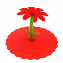 6 Pcs Sun Flower Silicone Cup Cover for Hot and Cold Drink, Cup lid Anti-du D3J2