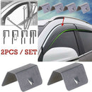 2X Wind / Rain Deflector Car Channel Metal Retaining Clips For Heko G3 3C