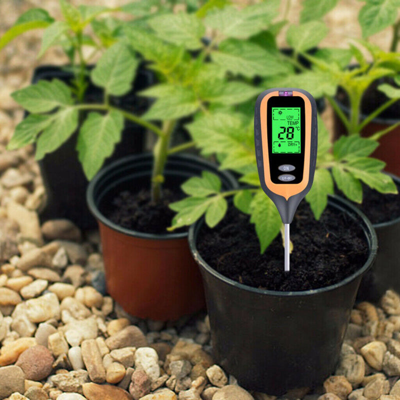 4in1 Soil  Water PH Moisture Light Temp Test Meter Garden Plant Flower