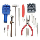16 Piece Watch Repair Kit Set & Wrist Strap Adjust Pin Tool Set Back Remov QBK