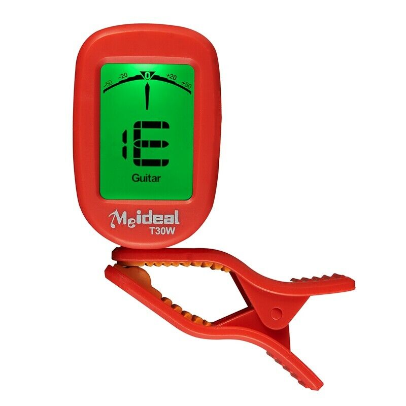 Meideal Tuner Clip on Tuner Guitar Bass Violin Ukulele Banjo Big LCD High A
