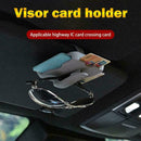 Multi-function Car Sun Visor Sunshade Card Organizer Clip Black Holder Z6U2