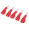 10Pcs 4mm Male Retractable Stackable Banana Plug Wire Connectors Red + Black