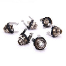 6pcs Guitar Input Output 1/4'' Momo Jack Socket For Electric Guitars Parts