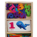 Montessori Math Learning Toys For Toddlers - Wooden Counting Sticks & Cards