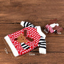 2Pcs Christmas Reindeer Sweater Wine Bottle Cover,Knitted Ugly Sweater Cove