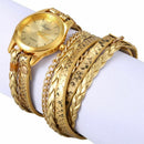 Duoya Quartz Watches Women Ladies Dress Bracelet Wristwatch Woven Bracelet