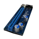 PCI-E 1x to 16x Mining Machine Extender Riser Adapter with 15Pin-4Pin Cable