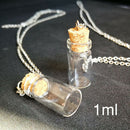 Wholesale 10 small glass vials with cork tops 1ml tiny bottles Little empty jars