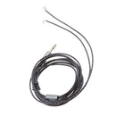 Headphone Earphone Audio Repair Cable with 3.5mm Jack Plug Replacement Black