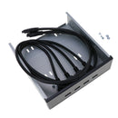 Optical Drive Bay 4 Ports USB 3.0 Hub Adapter with 20 Pin USB Header Cable, for