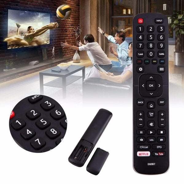 Smart TV Remote EN2B27 Replacement For Hisense RC3394402/01 3139 238 29621