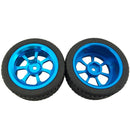 4 Pieces Hub Wheel Rim Rubber Tires Hex Nut Set for RC 1:18 Wltoys A959-B A979-B