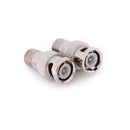 10pcs BNC Male Plug to F Female Jack Adapter Coax Connector Coupler ^