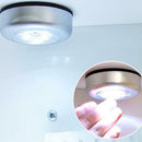 5X LED Push Night Light Wall Cabinet Lamp Battery Powered For Home Kitchen