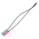 1 Pcs Cable Adapter 2 In 1 Splitter 4 Pole 3.5mm Audio Earphone Headset to  N6D4