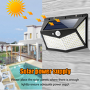 Solar Powered 212 LED PIR Motion Sensor Wall Light Garden Outdoor Lamp Lighting