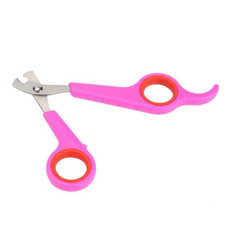 Stainless Steel Pet Nail Toe Scissors Dog Cat Claw Grooming Clipper (Rose) A