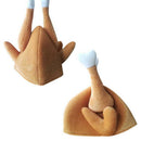Plush Roasted Turkey Hats Thanksgiving Halloween Costume Holiday Trot Acces