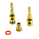 Corrosion Resistant Thread Connector Banana Plug Audio Speaker Plated