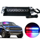 8 LED Flash Light Red/Blue Car Truck Emergency Warning Strobe Das L0Z2