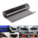 Gloss Light Black Smoke Vinyl Film Tint 16" x 60" Headlight Taillight Wrap Cover