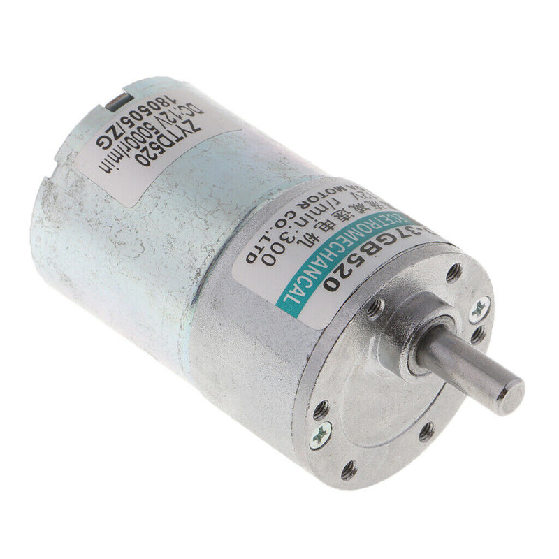 DC Motor DC 12V, 10W, 300RPM Brushed Gear Motor