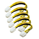 5pcs 4Pin to 8Pin Convert Power Wire Connector Extension Cable
