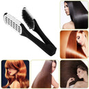 Plywood Bristles Comb Straightener Electric Heat Brush Hair Straightener