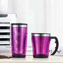 Double Walled Insulation Hot or Cold Mug Sports Water Bottle 400ml Purple