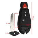 Remote Key Fob For Jeep Grand Cherokee & Commander 2008 2009 2010 2011 JC~ï¼ˆ