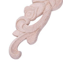 30*7cm Wood Carved Corner Onlay Applique Decor Furniture Craft Unpainted De