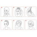 Women Cool Gradient Brown Blonde Long Full Wavy Wig Curly Natural Hair Wigs