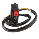7/8 inch Motorcycle RH Handlebar Horn Turn Signal Light Headlight Ignition Power
