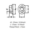 1 Pair Bicycle Wheel Nuts for Bolt Screw Fastener Washer Bike Accessories
