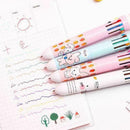 10 Color 0.5mm Cartoon Ballpoint Pen Press School Office Supplies Stationery j