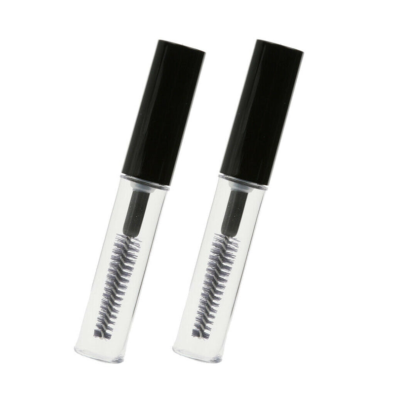 2 Pack Portable Empty Plastic Eyelash Mascara Bottle Lip Tint Tube Container