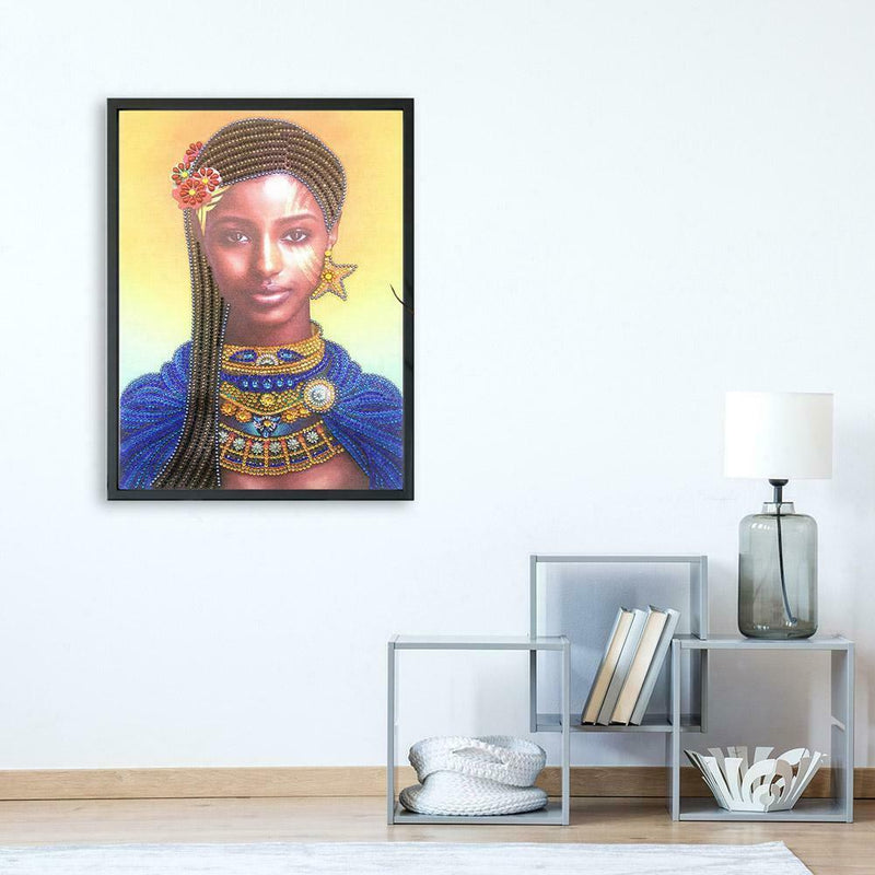 5D DIY Special Shaped Diamond Painting Girl Cross Stitch Mosaic Craft Kits
