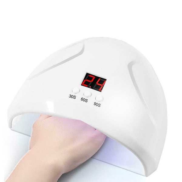 12 LED 36W Nail Art Dryer Light Manicure Drying Gel Polish UV Lamp (White) SN9F