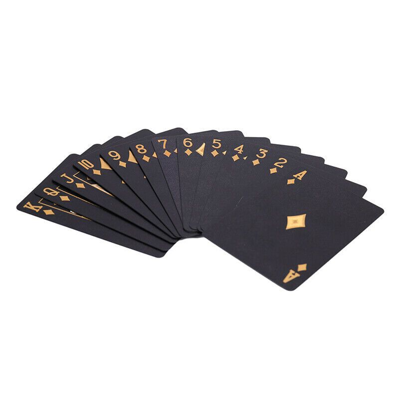 Waterproof Plastic Playing Cards Game Black Poker Polish Poker Star Board GSEAU