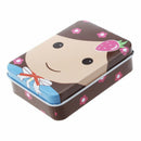 Retro Tin Small Rectangular Iron Storage Jars Jewelry Box Home Decoration G K8X5